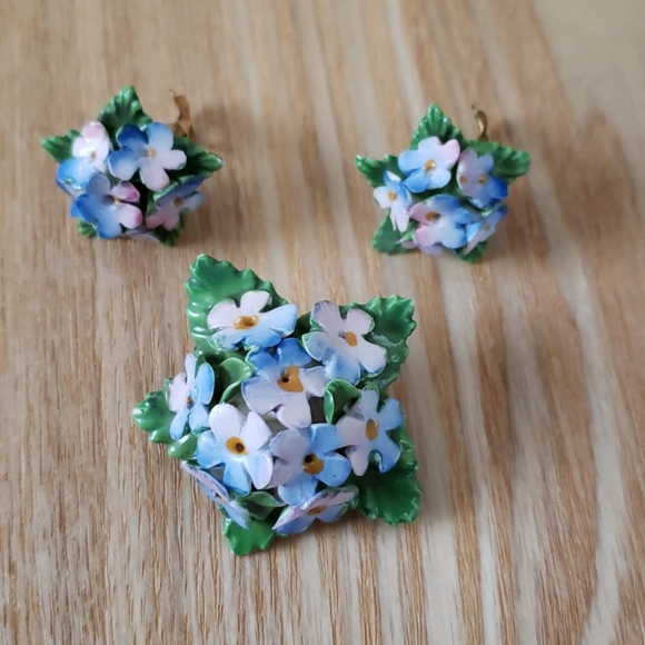 Jewelry - Sale! Bouquet Pin and Earrings set